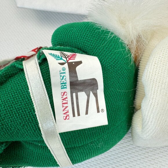 Vintage Santas Best Rennoc Santakins Christmas Elf Gnome Ornaments Set Of 3 - Picture 11 of 15